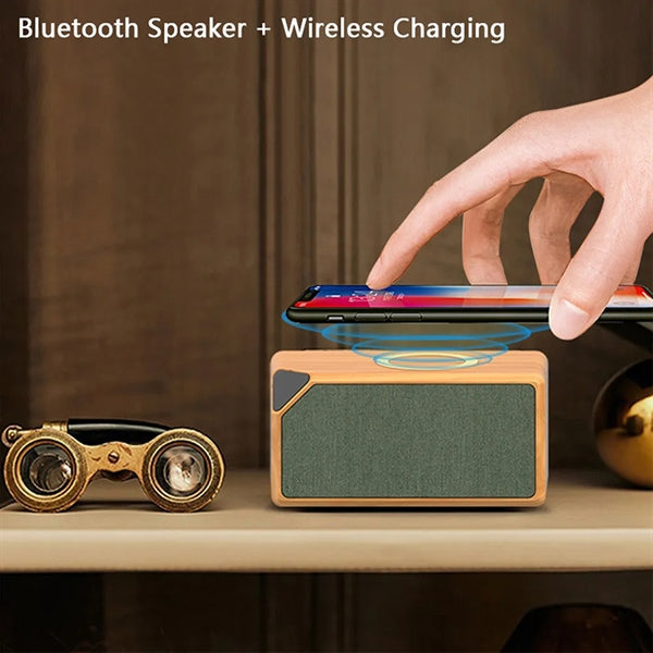 Custom Wireless Speaker with 5W  Cordless Charger