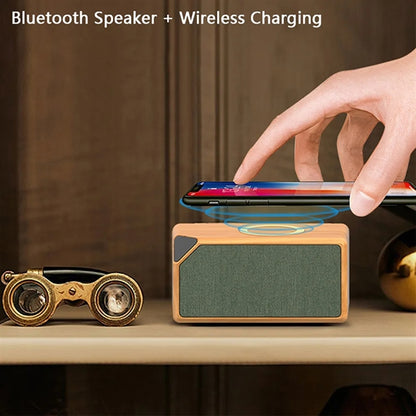 Custom Wireless Speaker with 5W  Cordless Charger