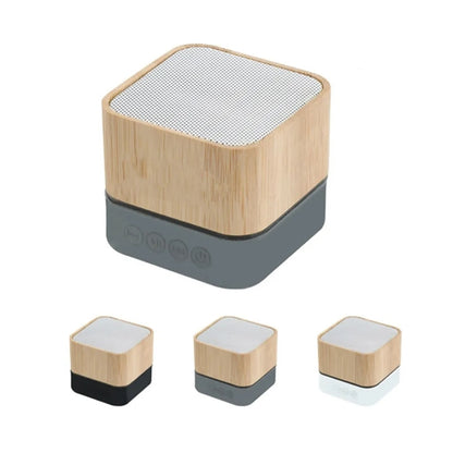 Custom Bamboo Wireless Light-Up Speaker