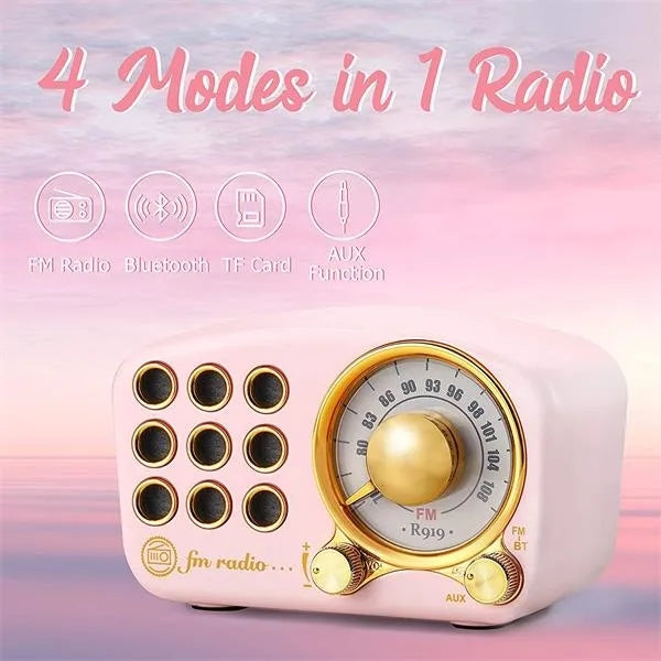 Multifunctional Retro Bluetooth Speaker