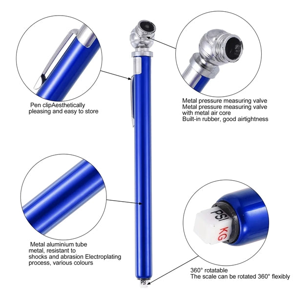 Custom Unique Portable Durable Pen Car Tire Pressure Gaug