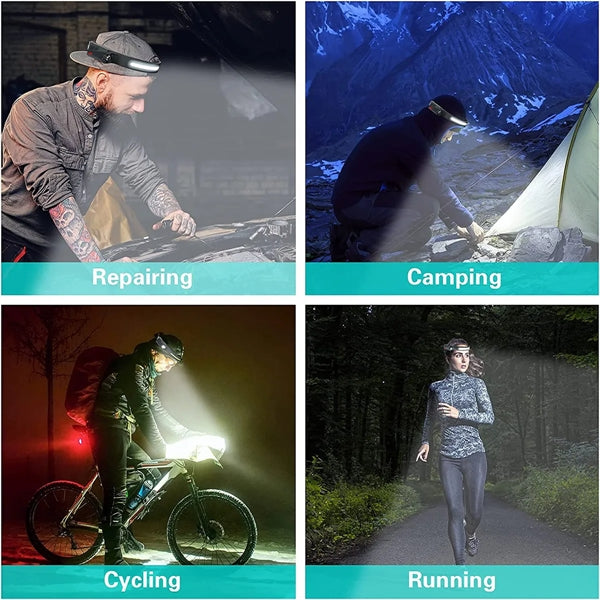 USB Charging LED Headlamp  with Sensor Mode