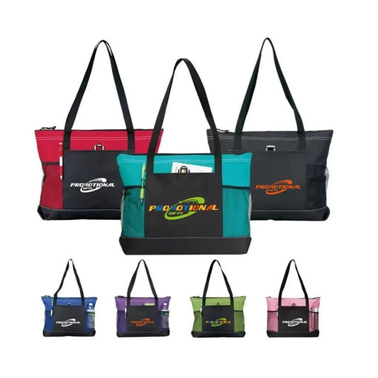 Custom Zippered Tote Bag