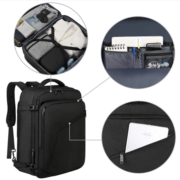 Extra Large Travel Backpack Expandable Airplane Approved Bag