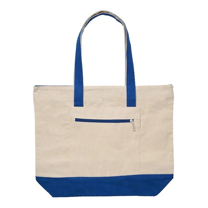Custom Canvas Zippered Boat Tote Bag
