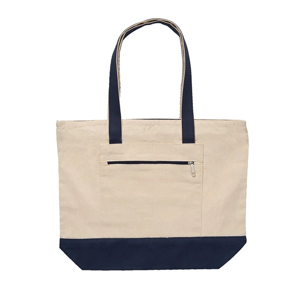 Custom Canvas Zippered Boat Tote Bag