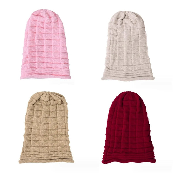 Women Winter Knitted Beanie Soft Warm Slouchy Ski Hat