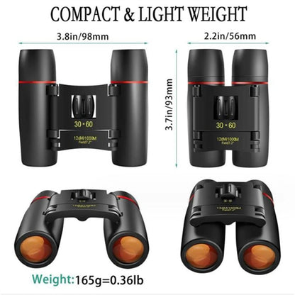 Outdoor Low-Light Night Vision Red Film 30x60 Binoculars