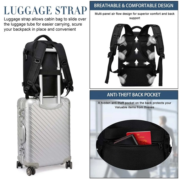 20l Large Capacity Premium Waterproof Backpack With USB Port