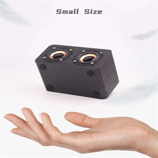Vintage Bluetooth Speaker 360 Degree Wooden Music Player