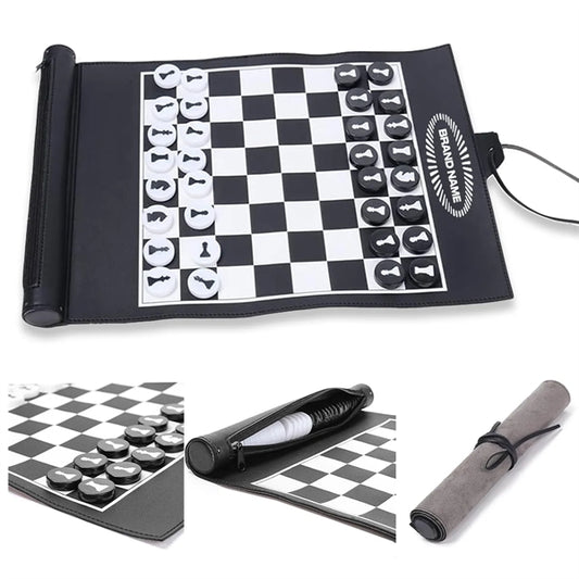 Folding Portable Travel Camping Board Games Chess Checkers