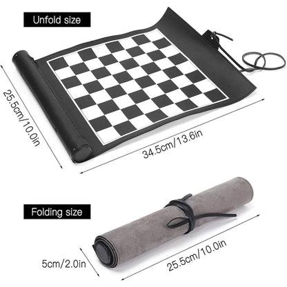 Folding Portable Travel Camping Board Games Chess Checkers