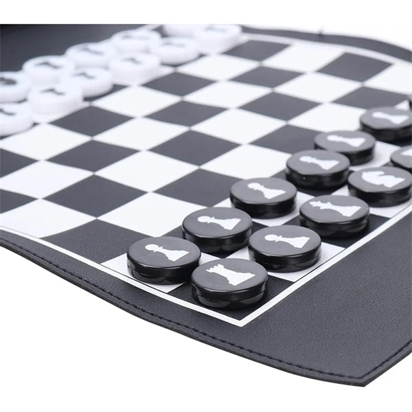 Folding Portable Travel Camping Board Games Chess Checkers