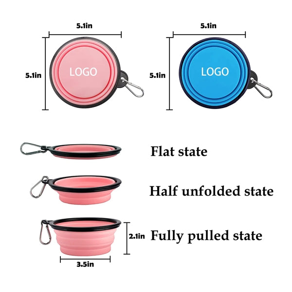 12oz Collapsible Dog Bowls for Travel