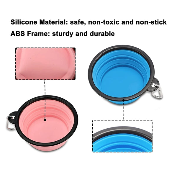 12oz Collapsible Dog Bowls for Travel