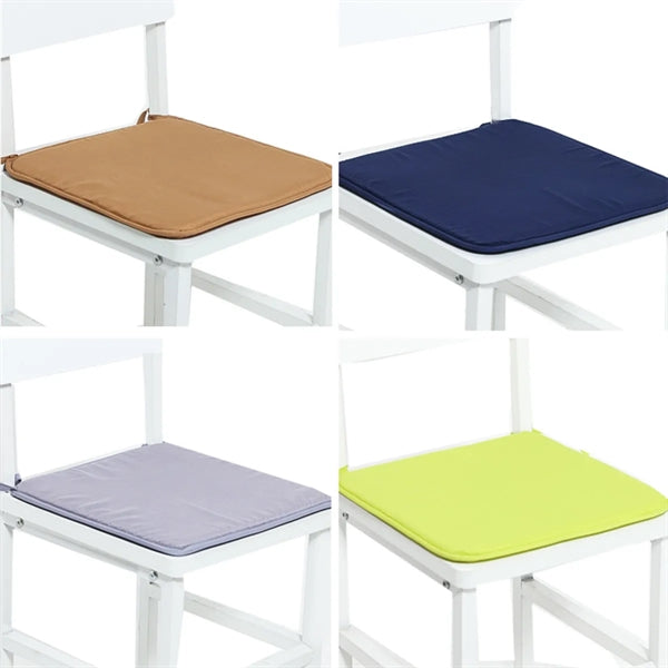 Non Slip Square Seat Covers Chair Mat Cushion Pads with Ties