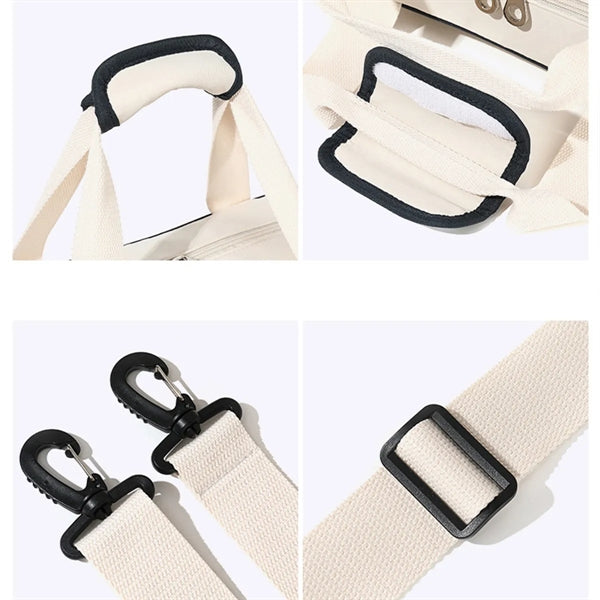 Wipeable Tennis Racket Shoulder Pickleball Gym Tote Bag