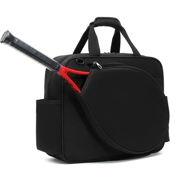 Wipeable Tennis Racket Shoulder Pickleball Gym Tote Bag