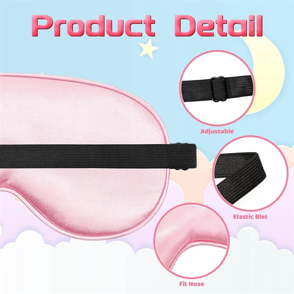 Adjustable Strap Lightweight Silk Eye Mask