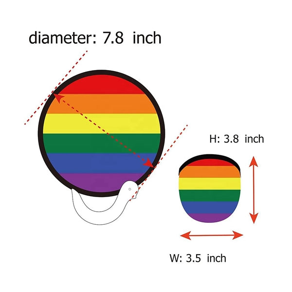 Handheld Foldable Flying Disc Fans