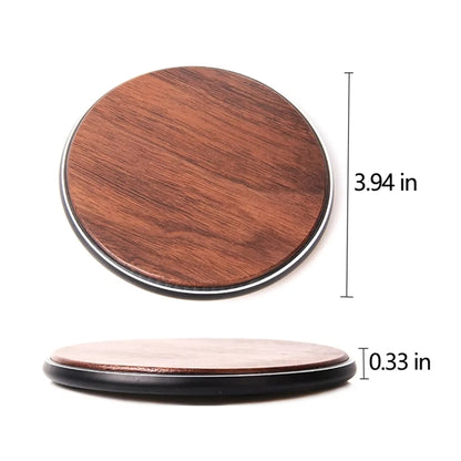 15W Fast Solid Wooden Wireless Inductive Charger Station