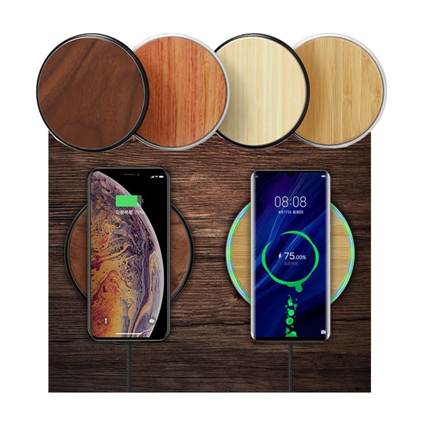 15W Fast Solid Wooden Wireless Inductive Charger Station