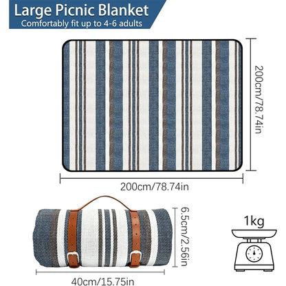 Portable Foldable Large Waterproof Picnic Blankets Beach Mat