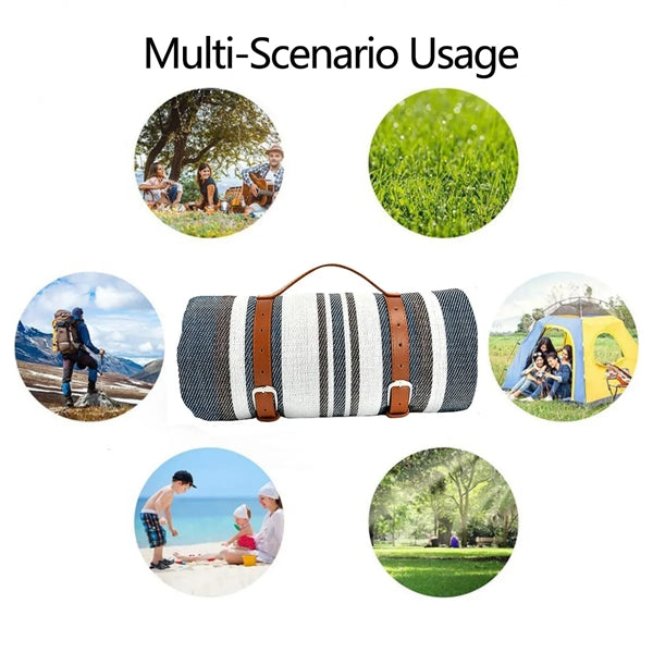 Portable Foldable Large Waterproof Picnic Blankets Beach Mat