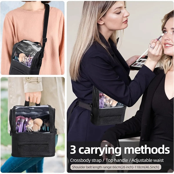 Large Waterproof Portable Travel Makeup Bag With Divider