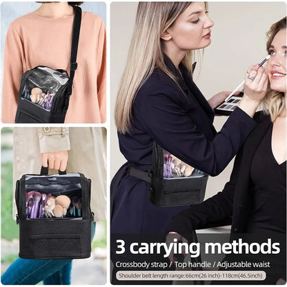 Large Waterproof Portable Travel Makeup Bag With Divider