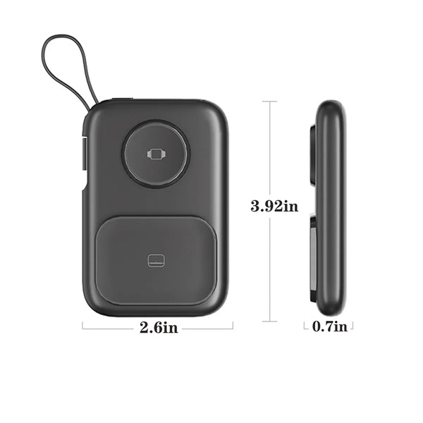 3 In 1 5000mAh Portable Power Bank With Built In Cables