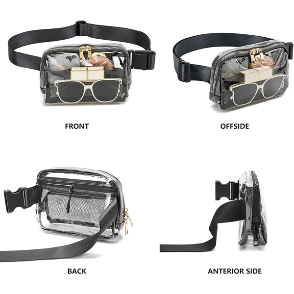 Stadium Approved Unisex Clear Fanny Pack Crossbody Bags