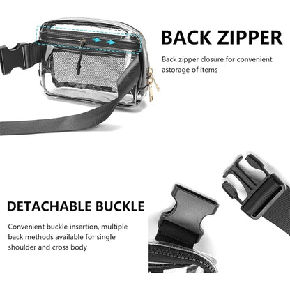 Stadium Approved Unisex Clear Fanny Pack Crossbody Bags
