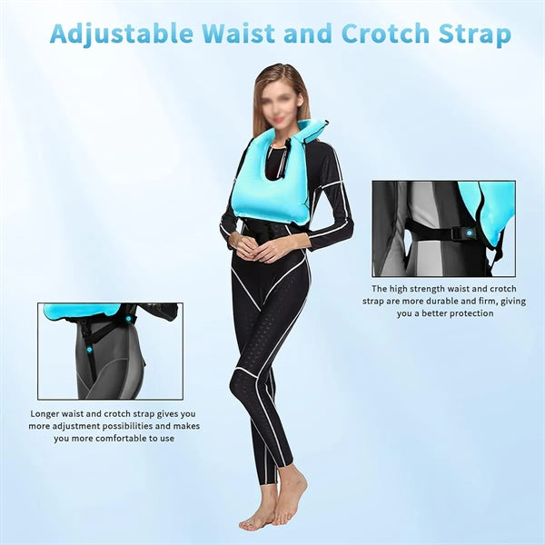 Durable Adjustable Diving Swimming Inflatable Snorkel Vest
