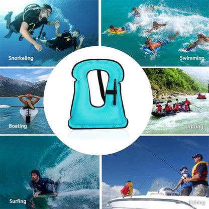 Durable Adjustable Diving Swimming Inflatable Snorkel Vest
