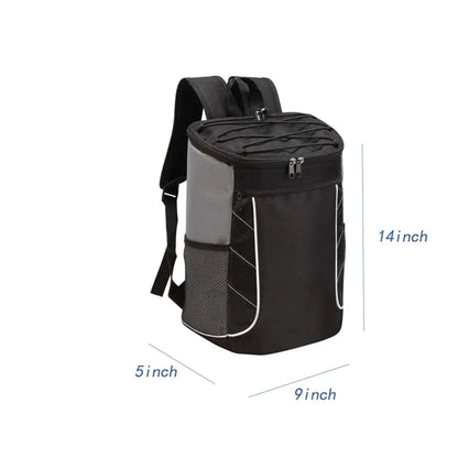 Multicolor 24-Can Backpack PEVA Lining Insulated Cooler Bag