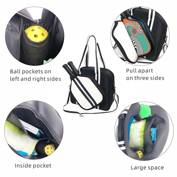 Large Durable Waterproof Pickleball/Tennis Bag