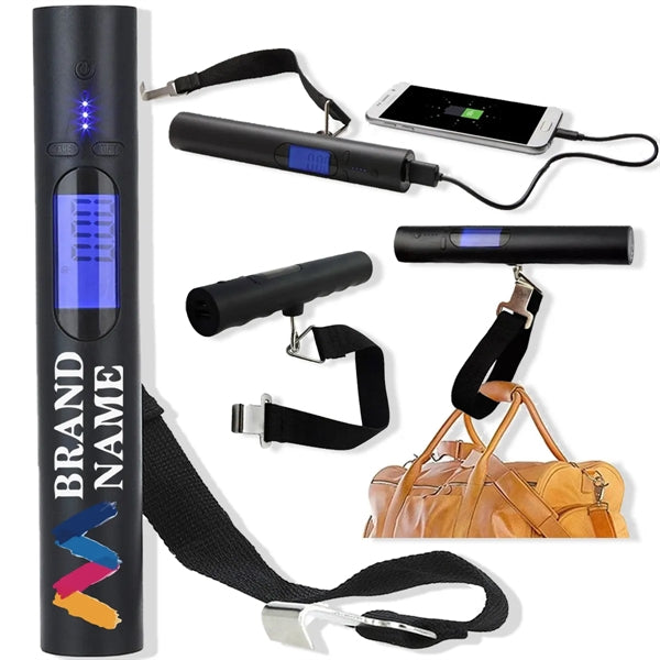 2 In 1 Portable Digital Travel Luggage Scale With Power Bank