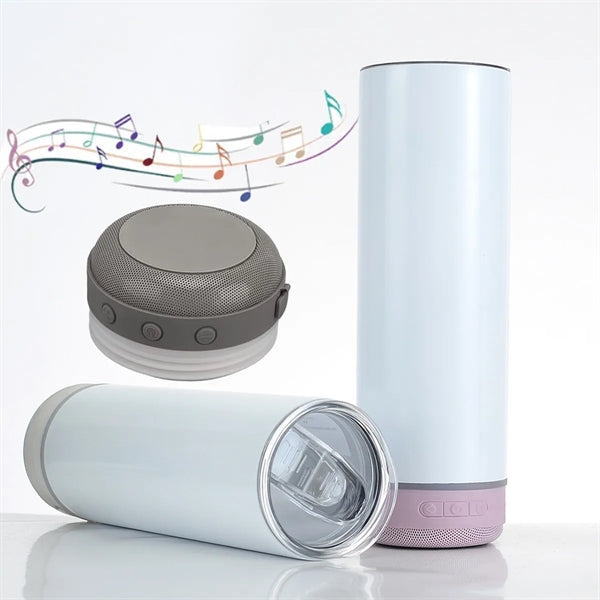 20oz Vacuum Insulated Tumbler Cup With Wireless Speaker