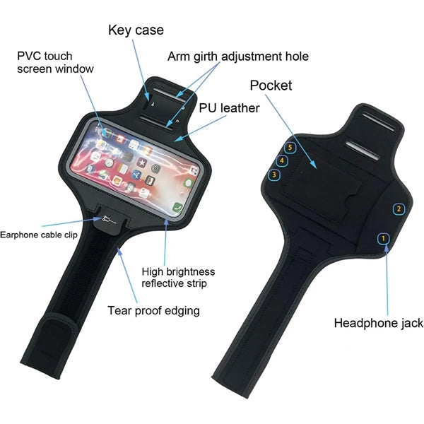 Waterproof Running Phone Armbands Gift With Adjustable Strap