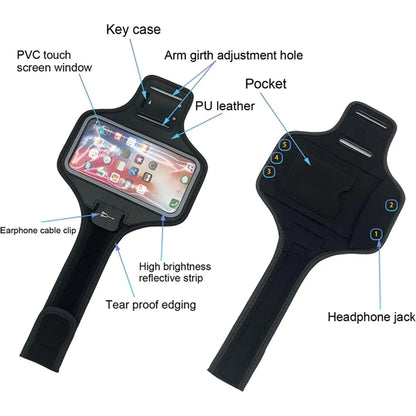 Waterproof Running Phone Armbands Gift With Adjustable Strap