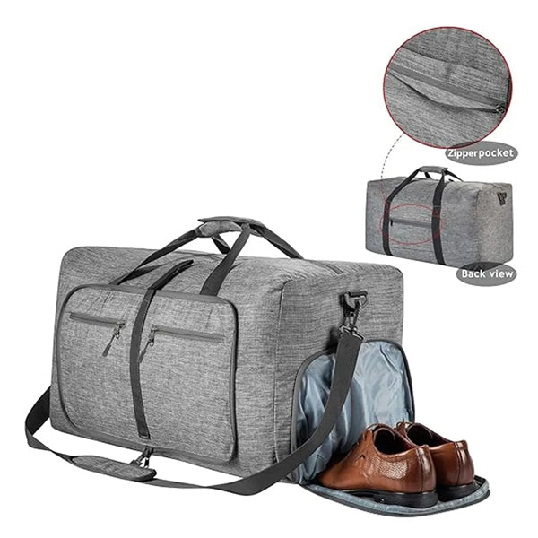 65/85/115L Foldable Travel Gym Duffel Bag