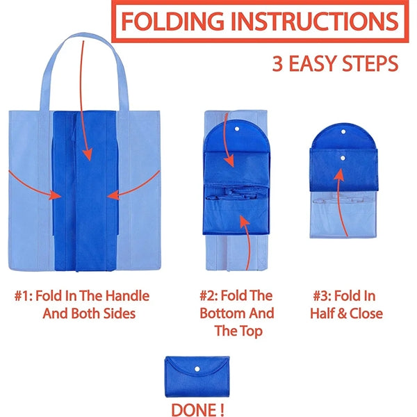 Eco Friendly Foldable Shopping Grocery Tote Bags