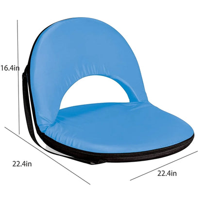 Portable Multi-Fold Padded Floor Chair With Back Support