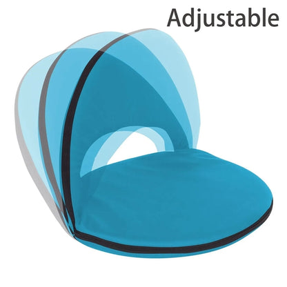 Portable Multi-Fold Padded Floor Chair With Back Support