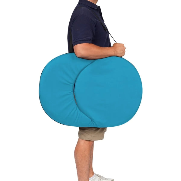 Portable Multi-Fold Padded Floor Chair With Back Support