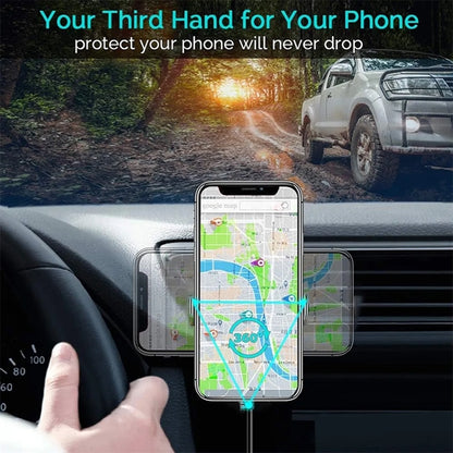 15W Bamboo Wood Magnetic Wireless Charger Car Phone Holder