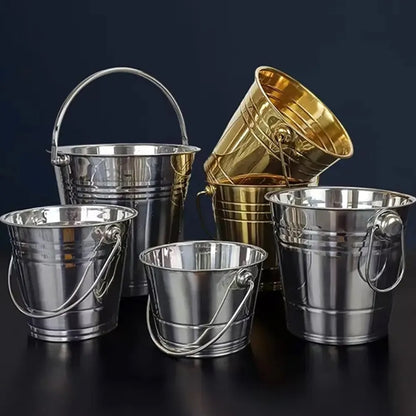 Thickened Stainless Steel Ice Bucket
