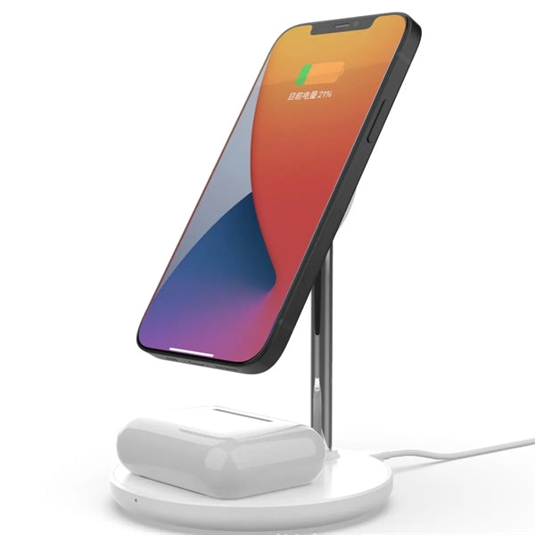 Multi-Functional 2-in-1 Magnetic Wireless Charger Stand