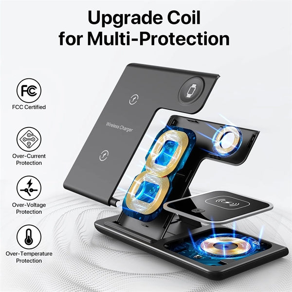 3 in 1 Wireless Charging Station